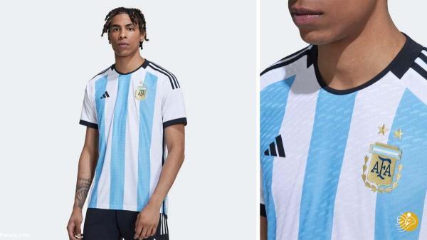 رونمایی از پیراهن نو تیم ملی آرژانتین برای جام جهانی