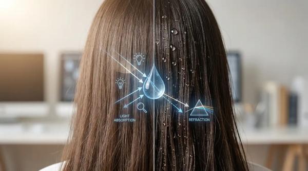 چرا موهای خیس، تیره تر به نظر می رسند؟